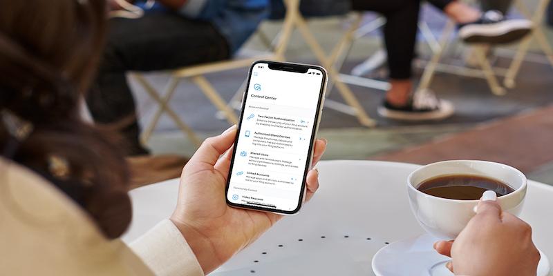 Das neue Control Center ermöglicht Ring Kunden, wichtige Privatsphäre- und Sicherheitseinstellungen zu verwalten