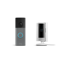 Grau gesprenkelt:Battery Video Doorbell (neueste Gen.) + Indoor Camera (2. Gen.)