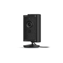 Schwarz:Ring Indoor Cam 4K schwarz auf schwarzem Hintergrund