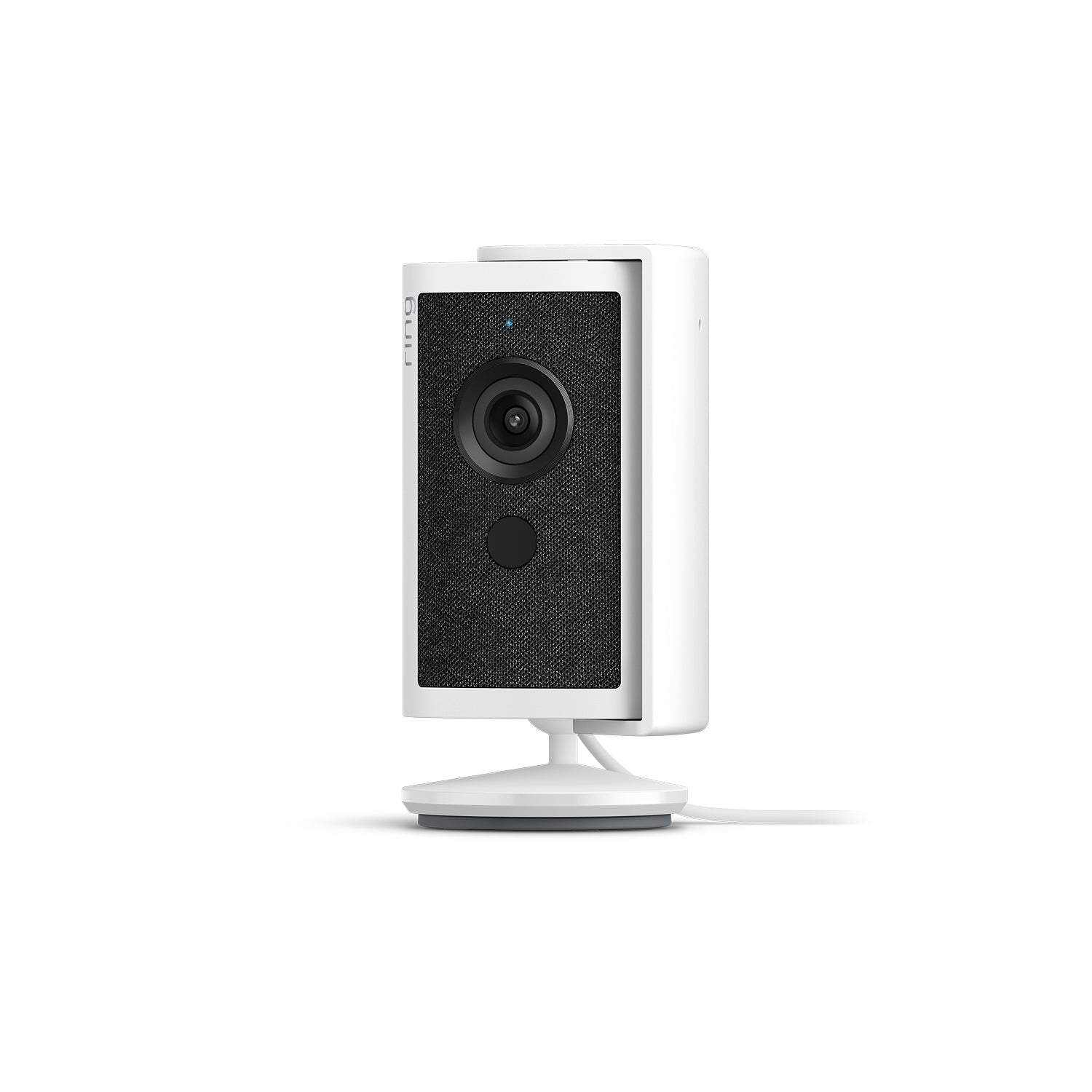 Weiß:Ring Indoor Cam 4K weiß auf weißem Hintergrund