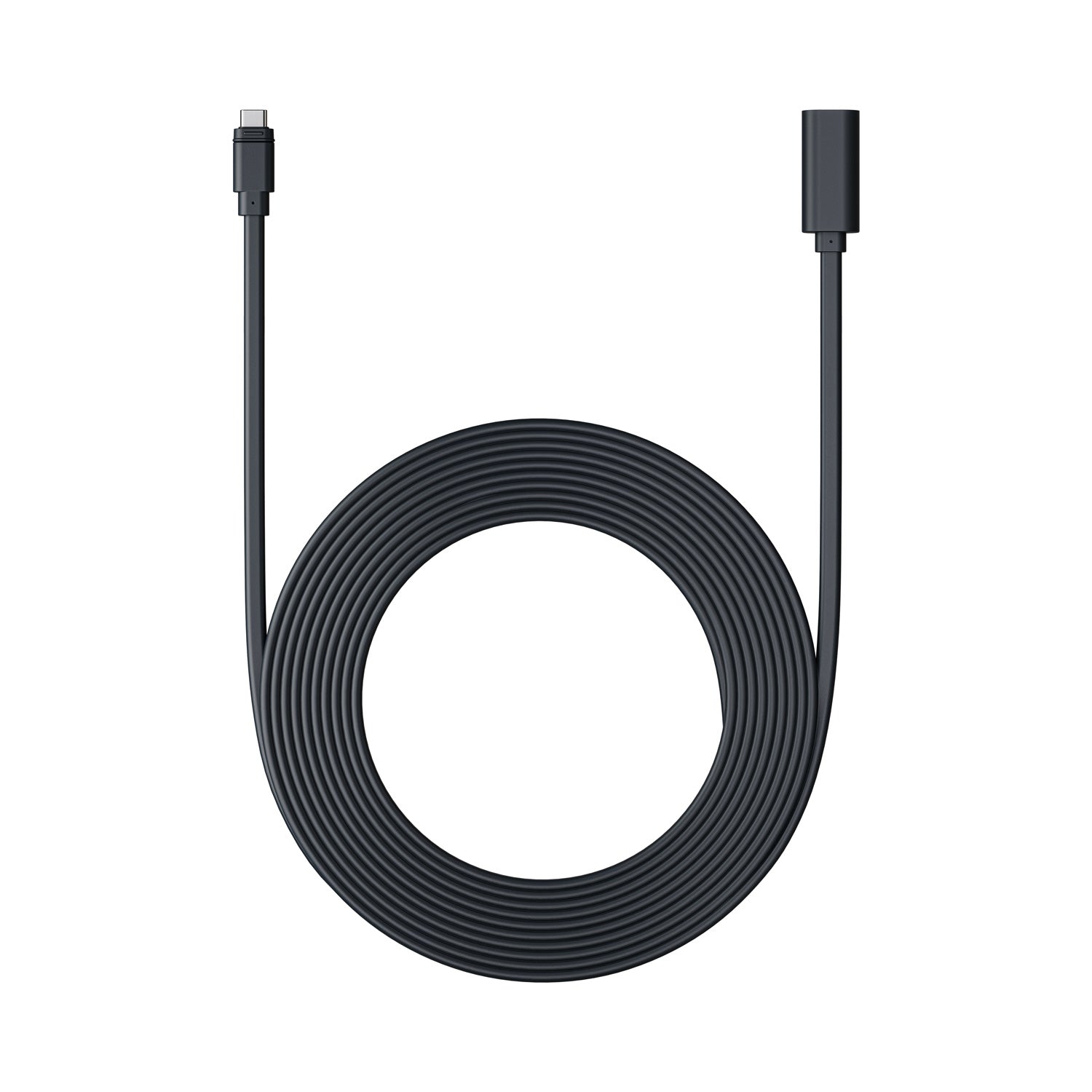 Schwarz:3 m langes USB-C-Kabel (USB-C-Solarpanel, Ring PoE+ Adapter)