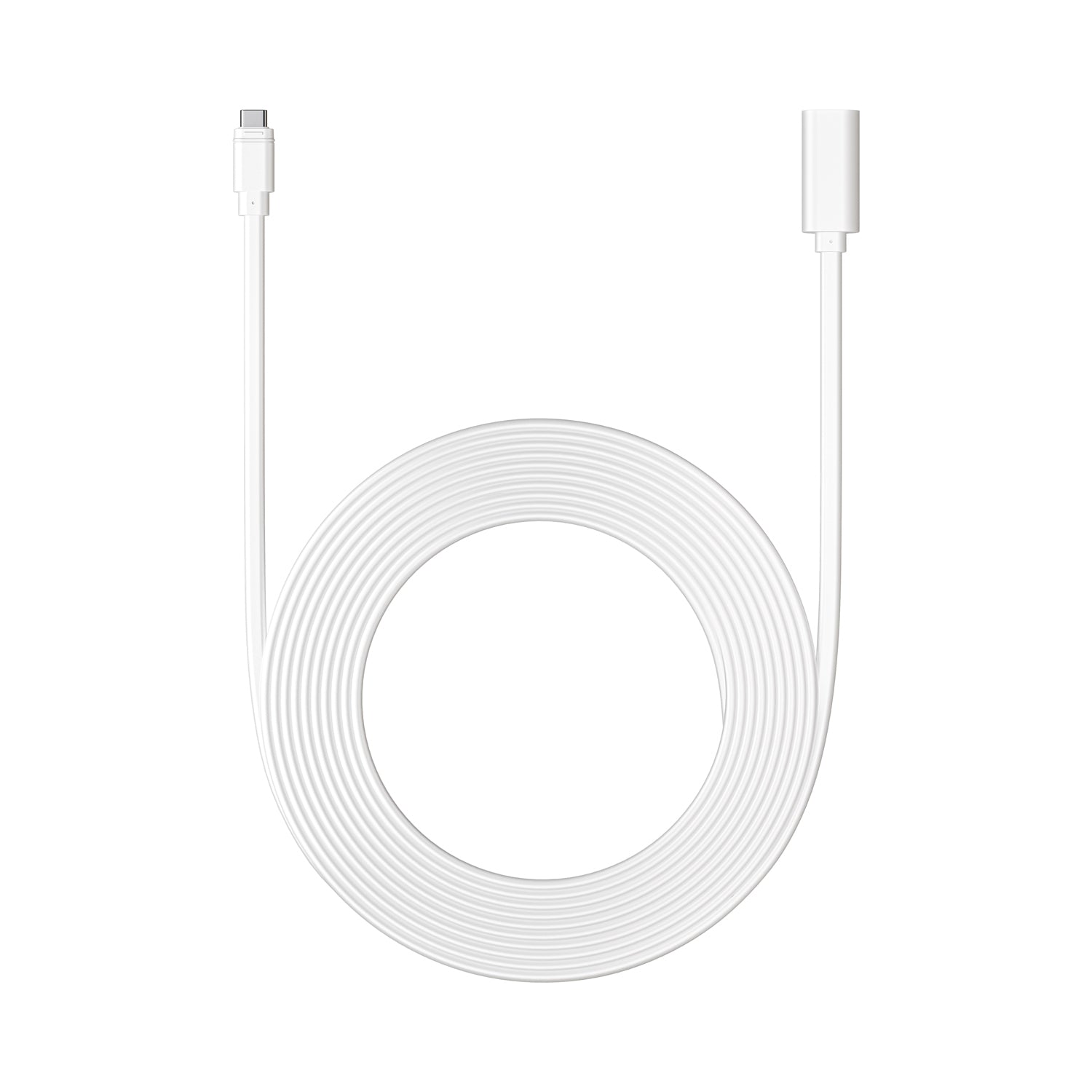 Wieß:3 m langes USB-C-Kabel (USB-C-Solarpanel, Ring PoE+ Adapter)