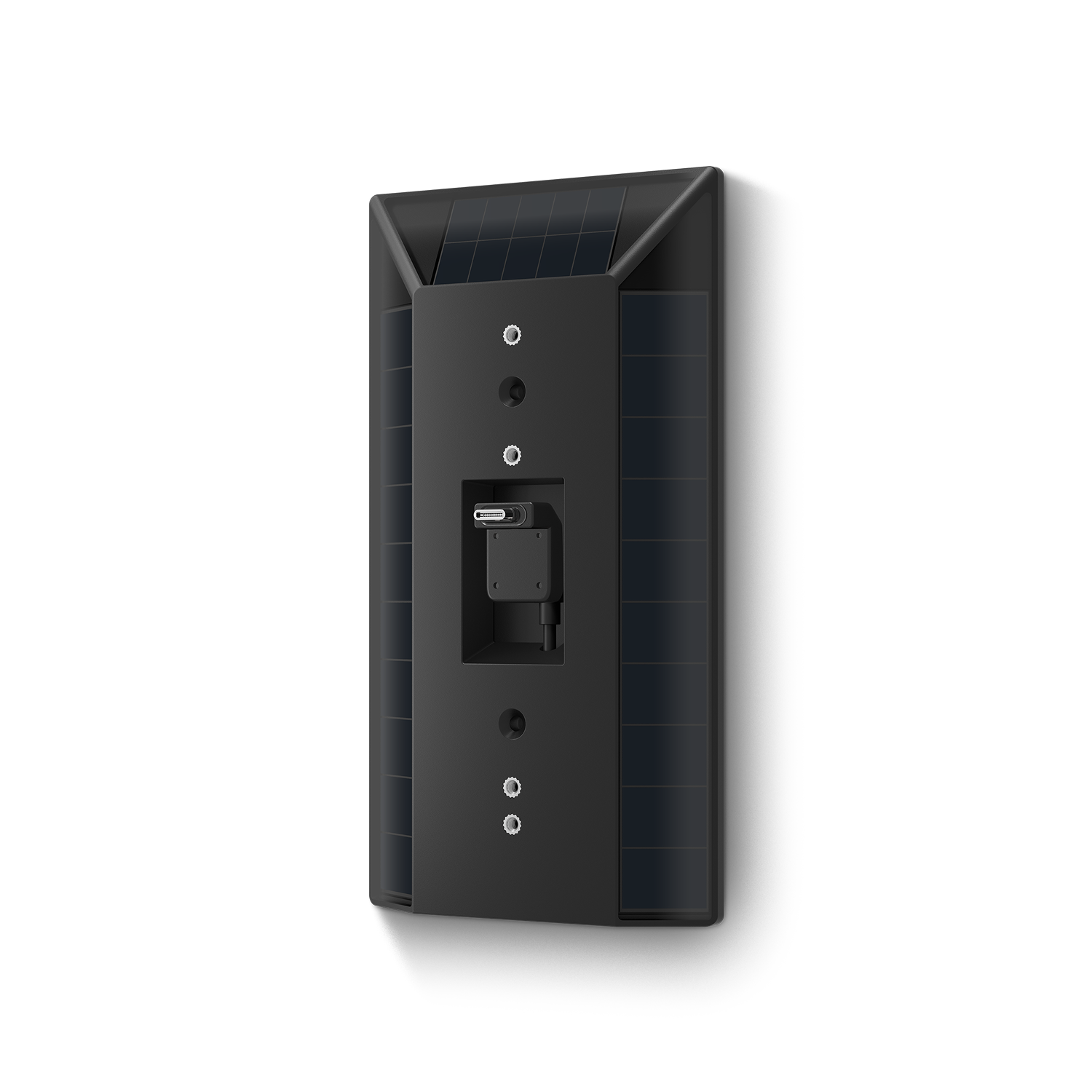 Schwarz:Solarladegerät (Battery Video Doorbell (2. Gen.), Battery Video Doorbell Plus (2. Gen.), Battery Video Doorbell Pro (2. Gen.))