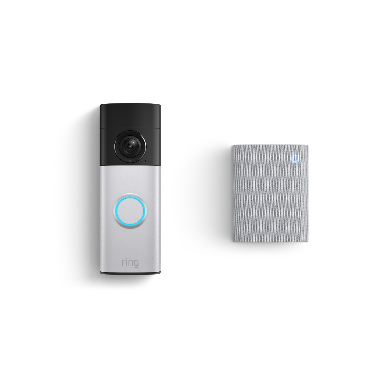 Nickelsilber:Battery Video Doorbell Plus (2. Generation) + Chime (3. Generation)