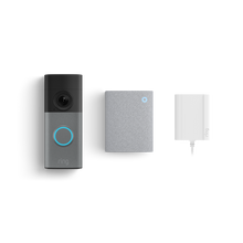 Grau gesprenkelt:Wired Video Doorbell (2. Generation) mit Netzteil + Chime (3. Generation)