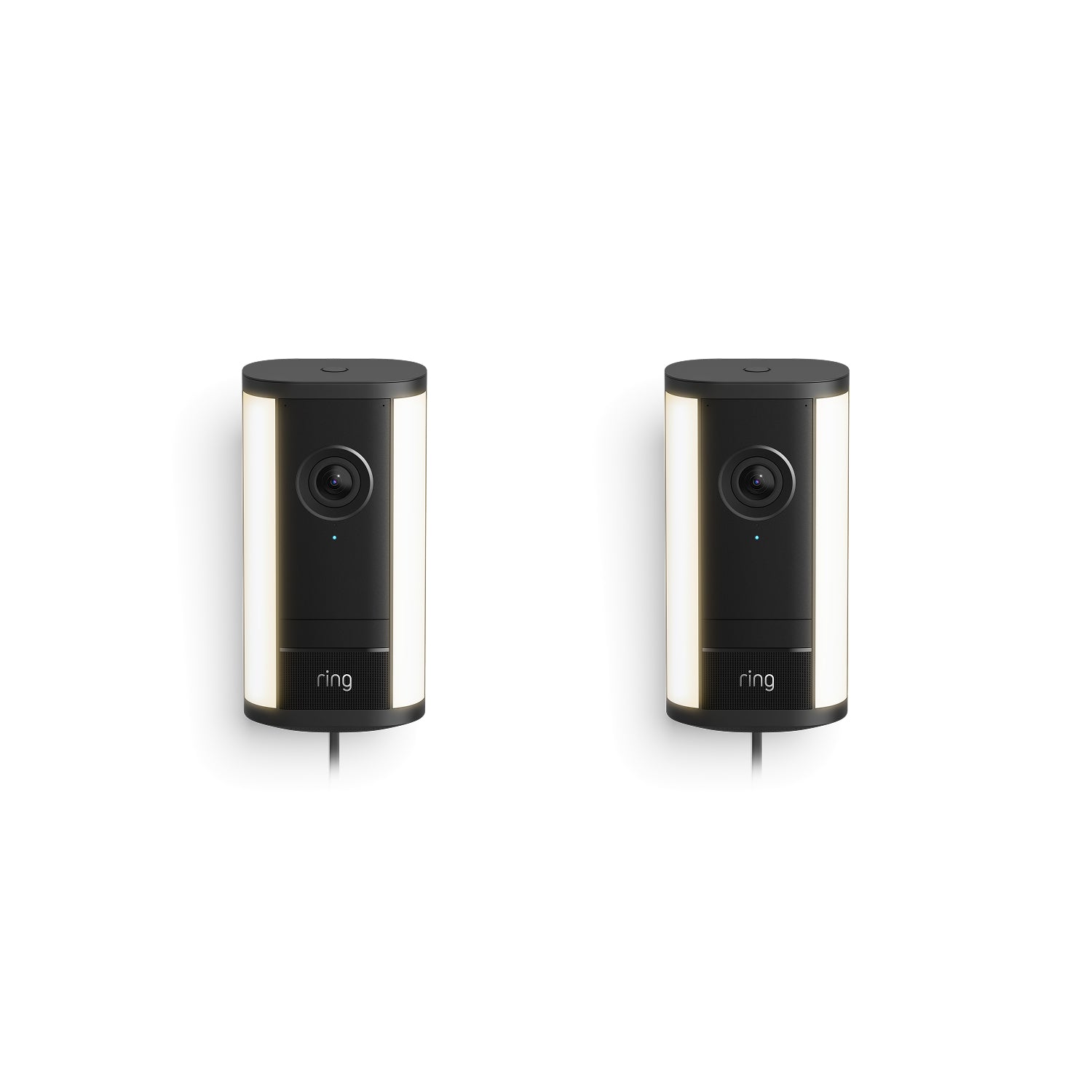 Schwarz:Spotlight Cam Pro mit Netzstecker (neueste Gen.), Doppelpack