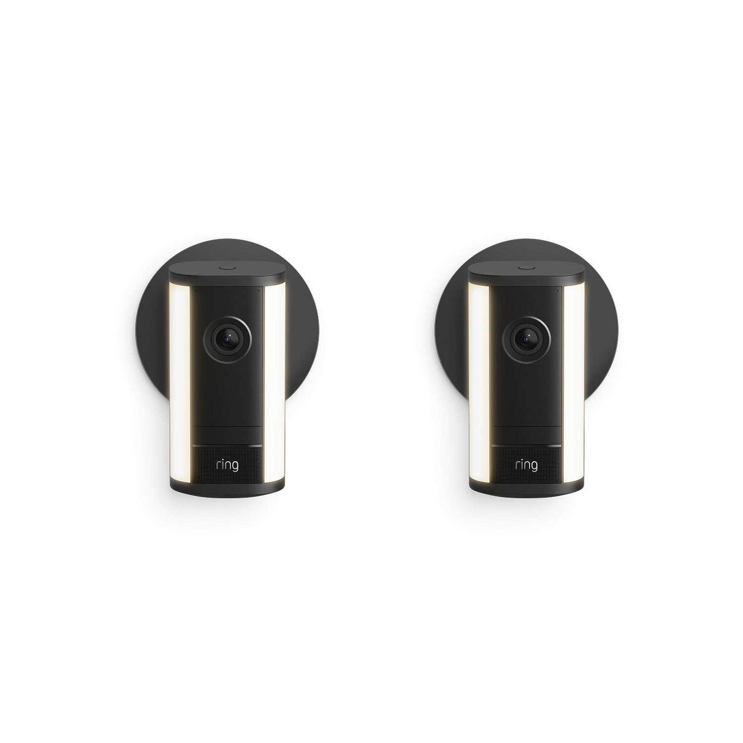 Schwarz:Spotlight Cam Pro, festverdrahtet (neueste Gen.), Doppelpack