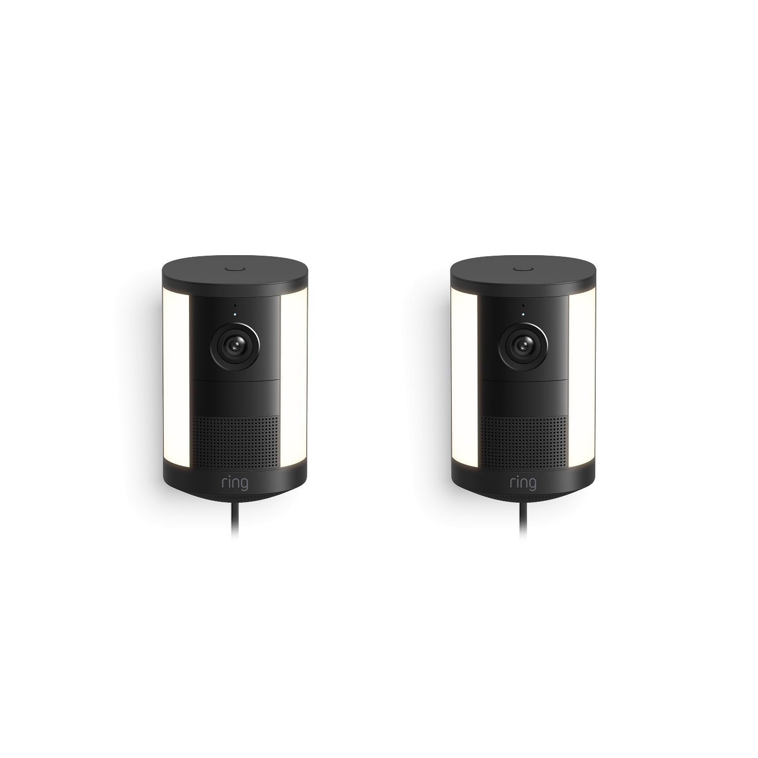 Schwarz:2er-Set Spotlight Kamera Netzstecker (neueste Generation) 