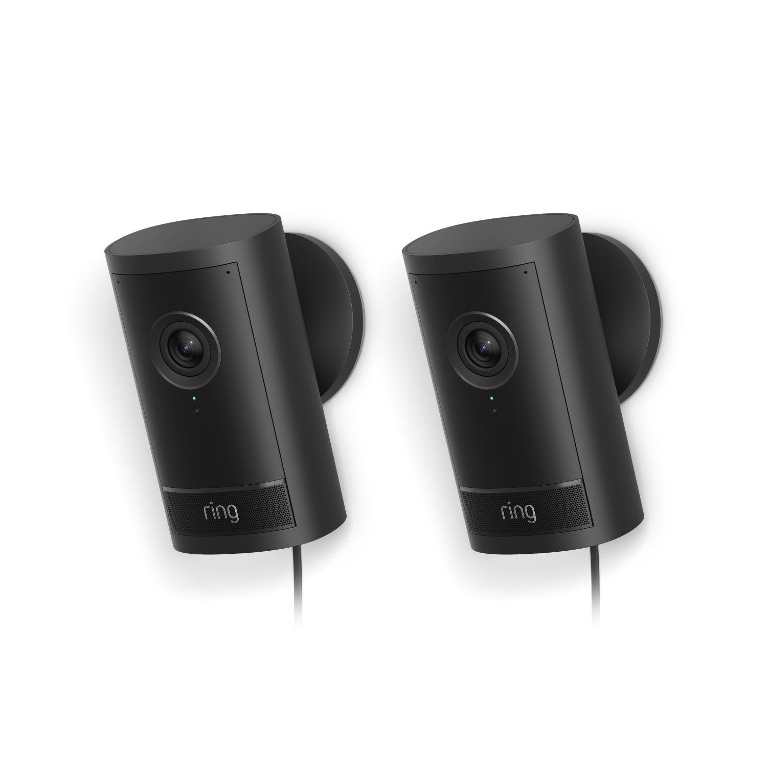 Schwarz:2-Pack Außenkamera Pro Netzstecker