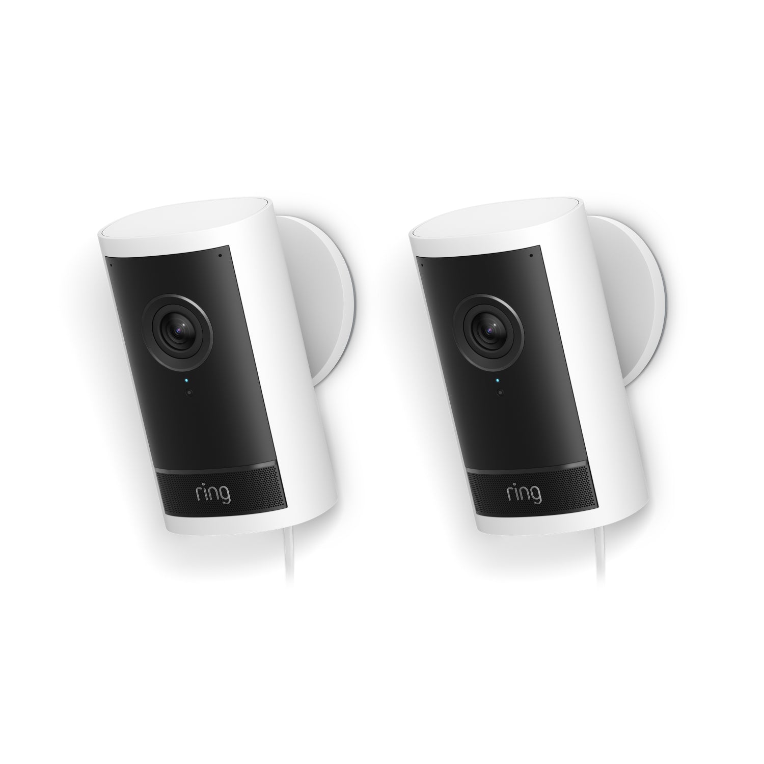 Weiß:2-Pack Außenkamera Pro Netzstecker