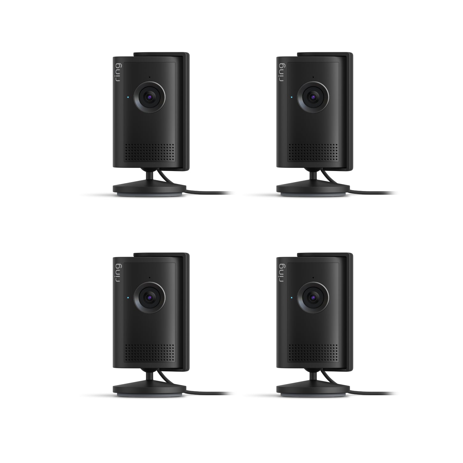 Schwarz:4er-Pack Innenkamera Plus