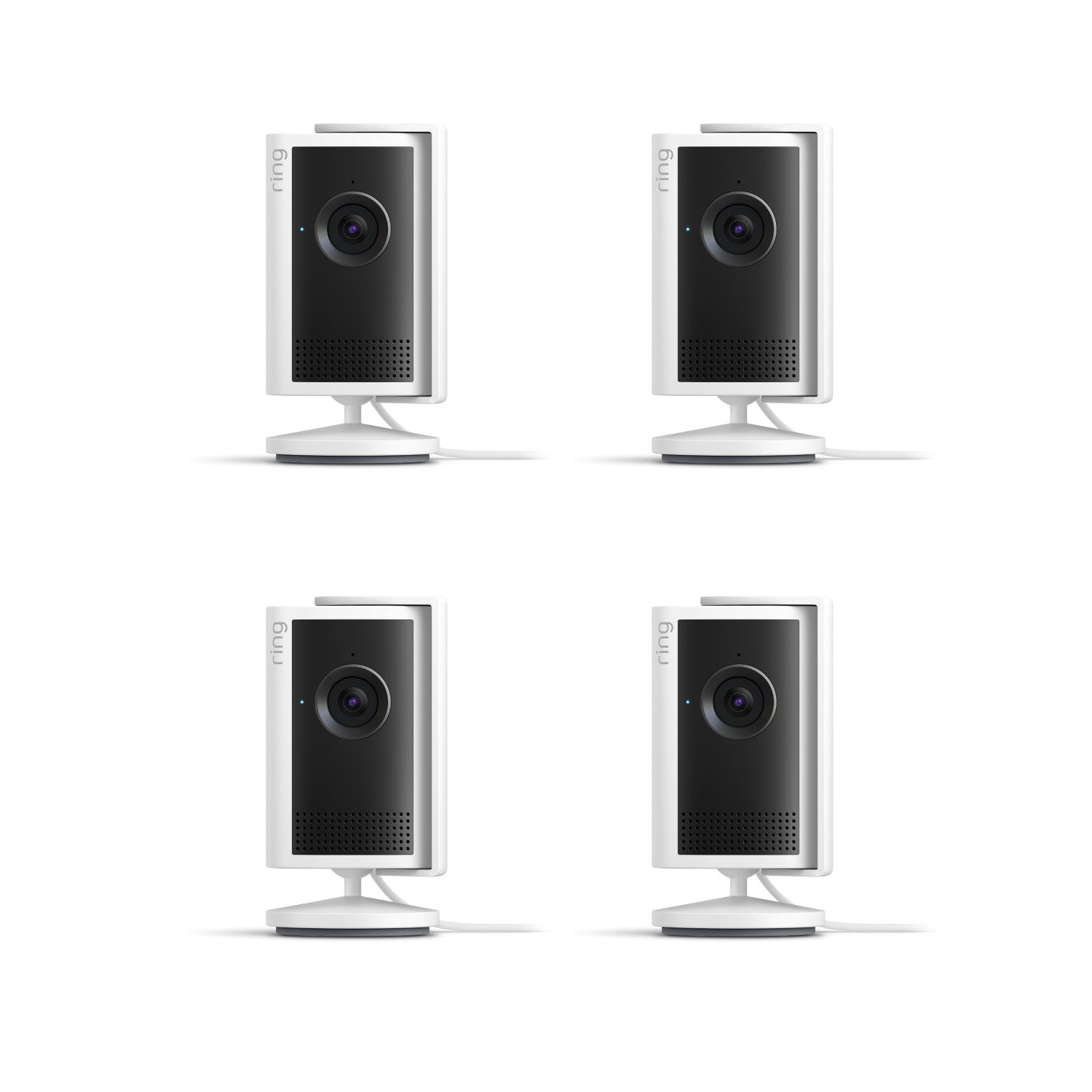 Weiß:4er-Pack Innenkamera Plus