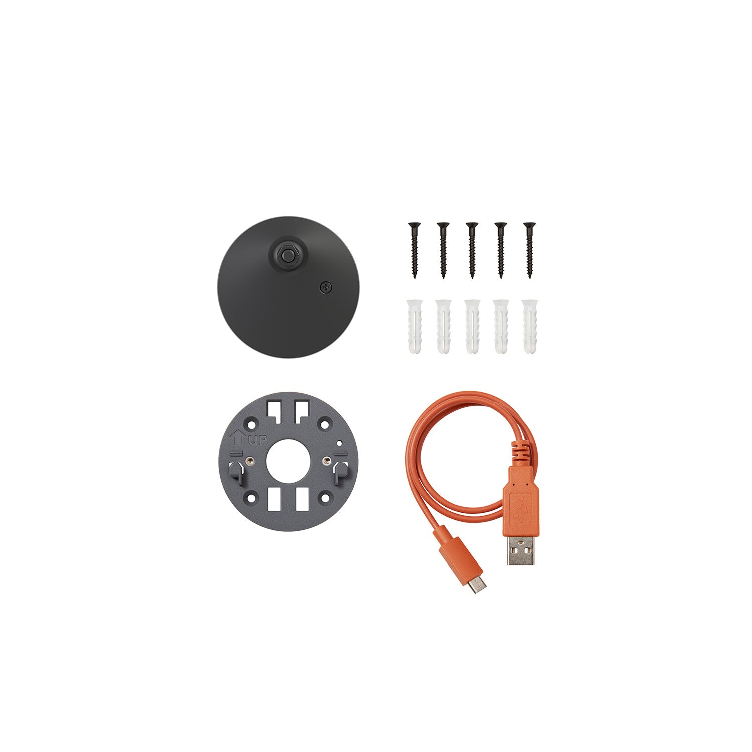 Schwarz:Ersatzteilset (Outdoor Camera 2K Battery)