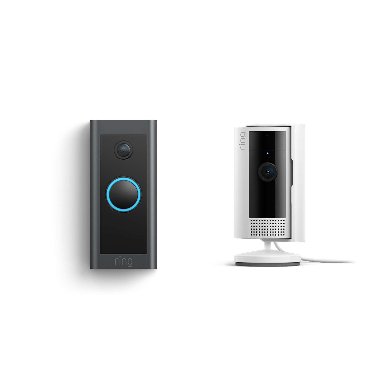 Black: Video Doorbell Wired + Indoor Camera (2nd Gen)