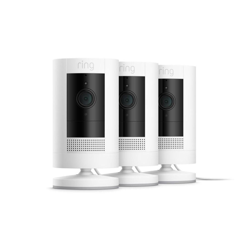 Weiß:3er-Set Außenkamera Netzstecker | Stick Up Cam Plug-In