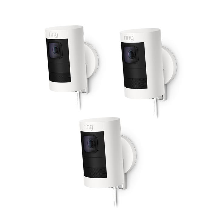 Weiß:3-Pack Überwachungskamera außen | Stick Up Cam Elite