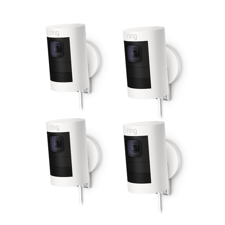 Weiß:4-Pack Überwachungskamera außen | Stick Up Cam Elite