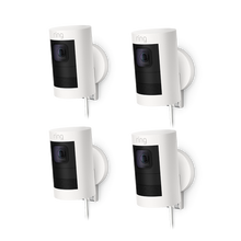 Weiß:4-Pack Überwachungskamera außen | Stick Up Cam Elite