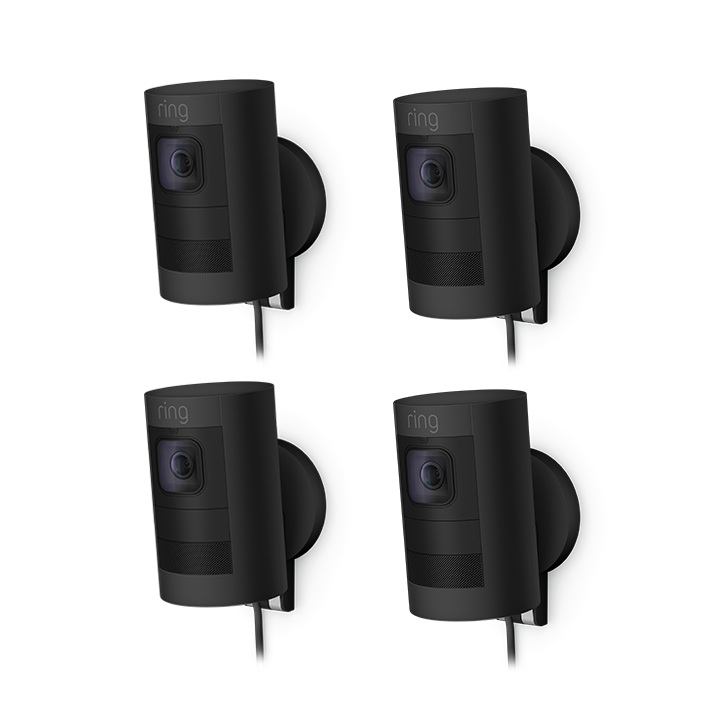 Schwarz:4-Pack Überwachungskamera außen | Stick Up Cam Elite