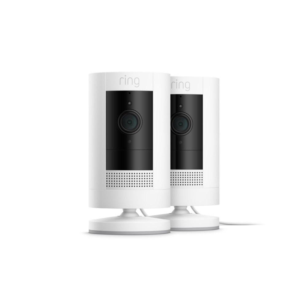 Weiß:2er-Set Außenkamera Netzstecker | Stick Up Cam Plug-In
