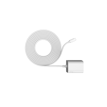 Weiß:Netzstecker für Innen-/Außeneinsatz Micro-USB-Kabel (Stick Up Cam Elite)