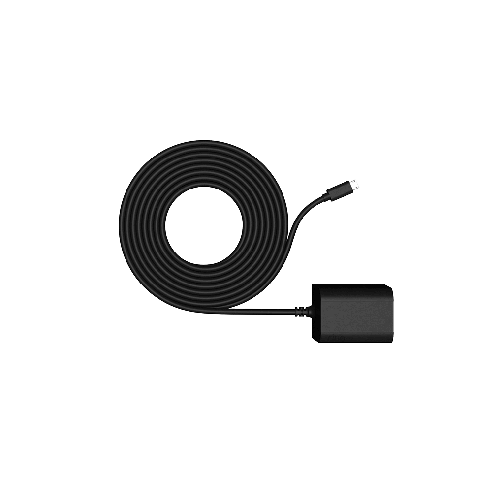 Schwarz:Netzstecker für Innen-/Außeneinsatz Micro-USB-Kabel (Stick Up Cam Elite)
