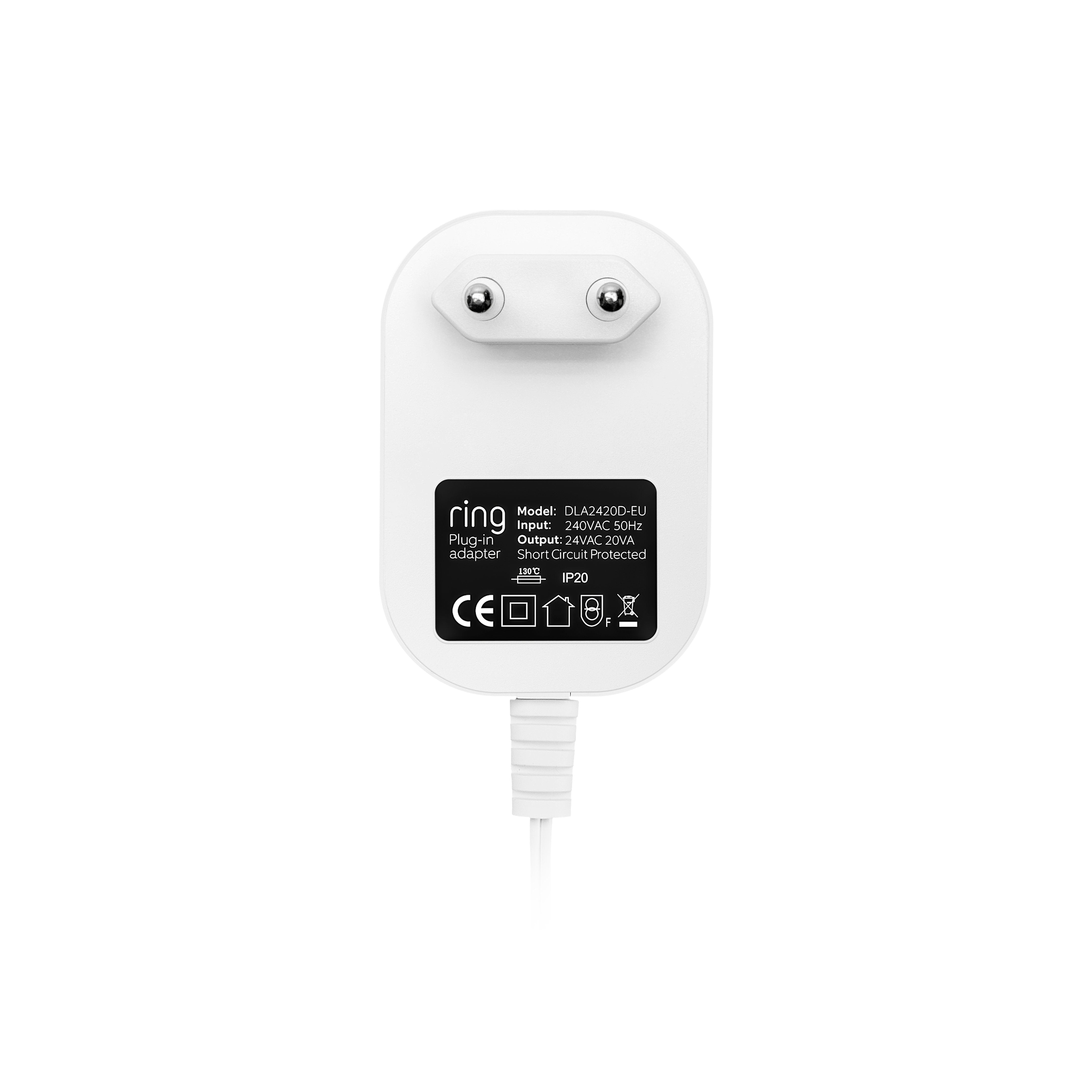 Weiß:Netzteil 1. Gen. (Video Doorbell Wired, Video Doorbell Pro, Video Doorbell Pro 2)