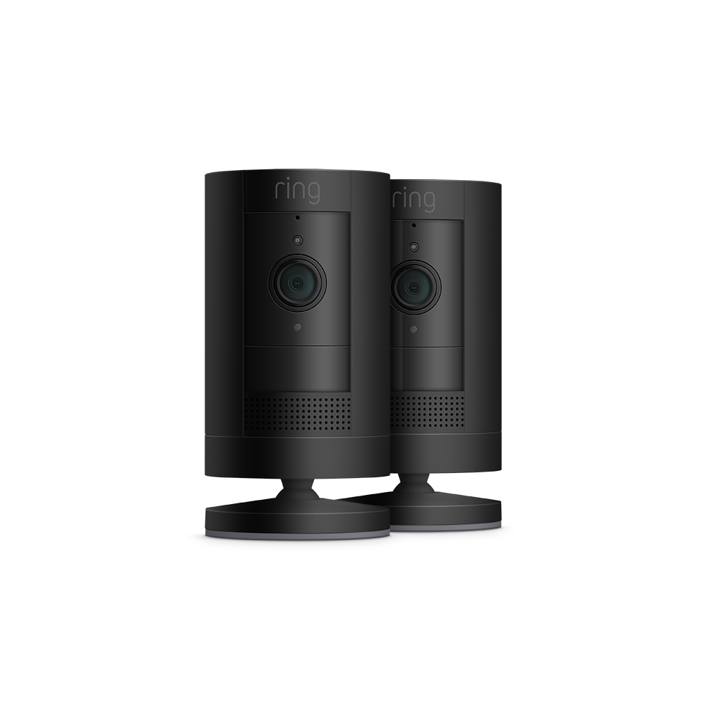 Schwarz:2er-Set Außenkamera Akku | Stick Up Cam Battery