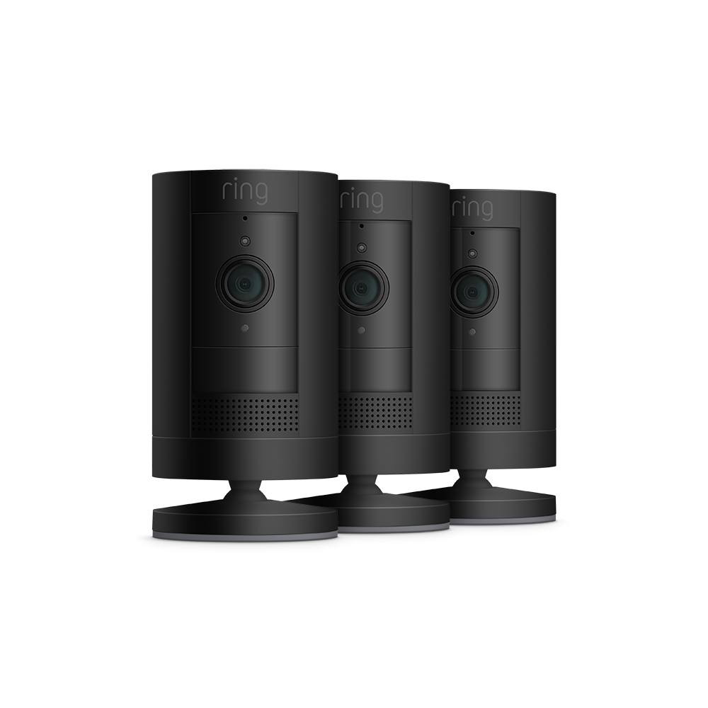 Schwarz:3er-Set Außenkamera Akku | Stick Up Cam Battery