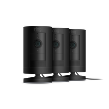 Schwarz:3er-Set Außenkamera Netzstecker | Stick Up Cam Plug-In