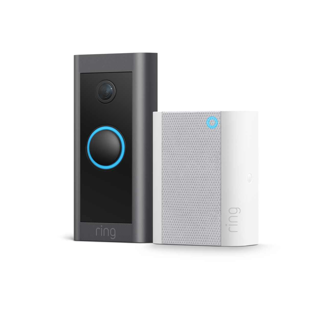 Schwarz:Video Doorbell Wired + Chime