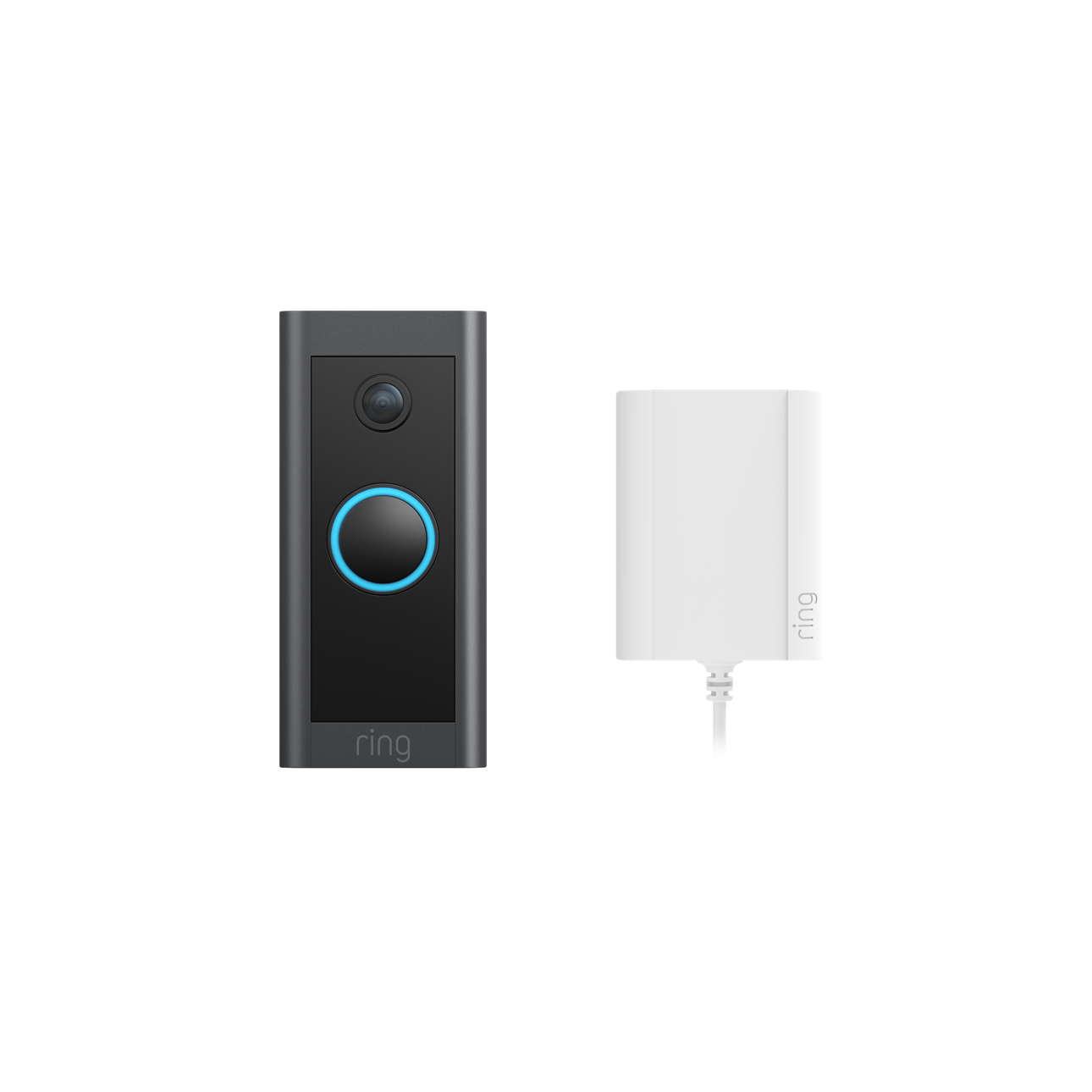 Schwarz:Video Doorbell Wired mit Netzteil