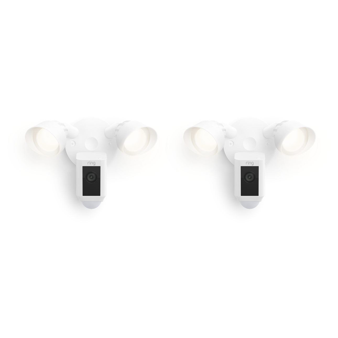 Weiß:2-Pack Floodlight Cam Wired Plus