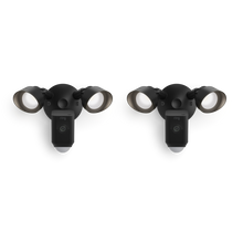 Schwarz:2-Pack Floodlight Cam Wired Plus