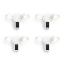 Weiß:4-Pack Floodlight Cam Wired Plus