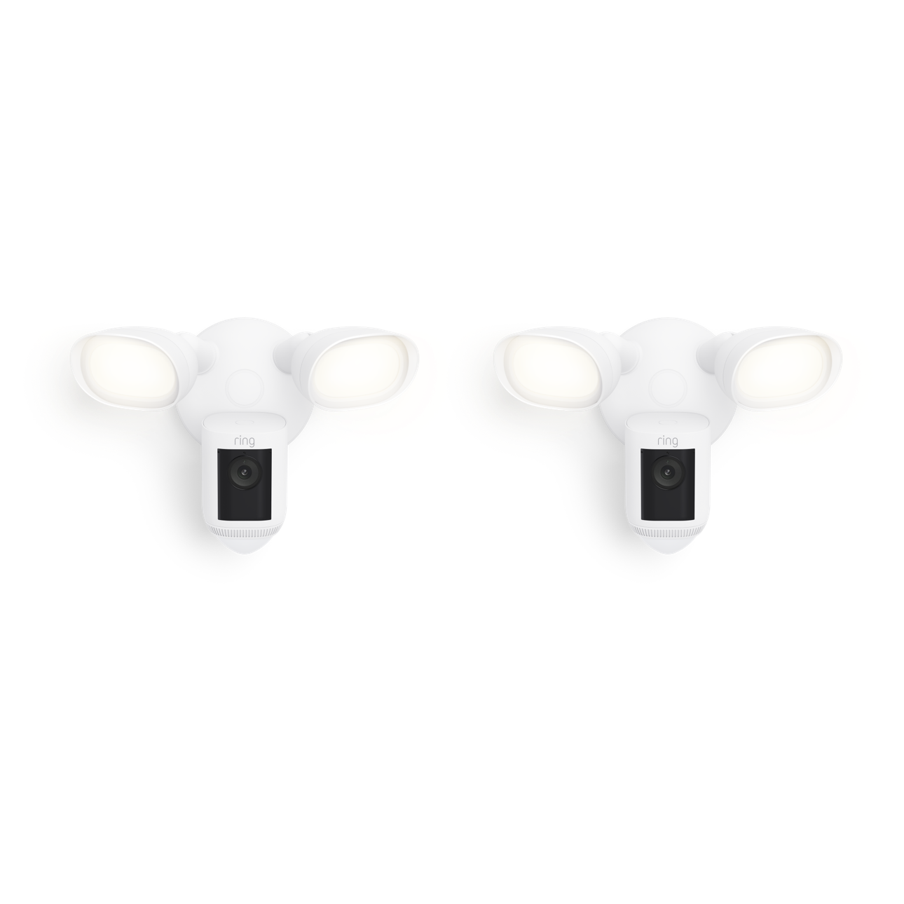 Weiß:2-Pack Floodlight Cam Wired Pro