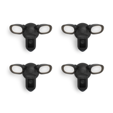 Schwarz:4-Pack Floodlight Cam Wired Pro