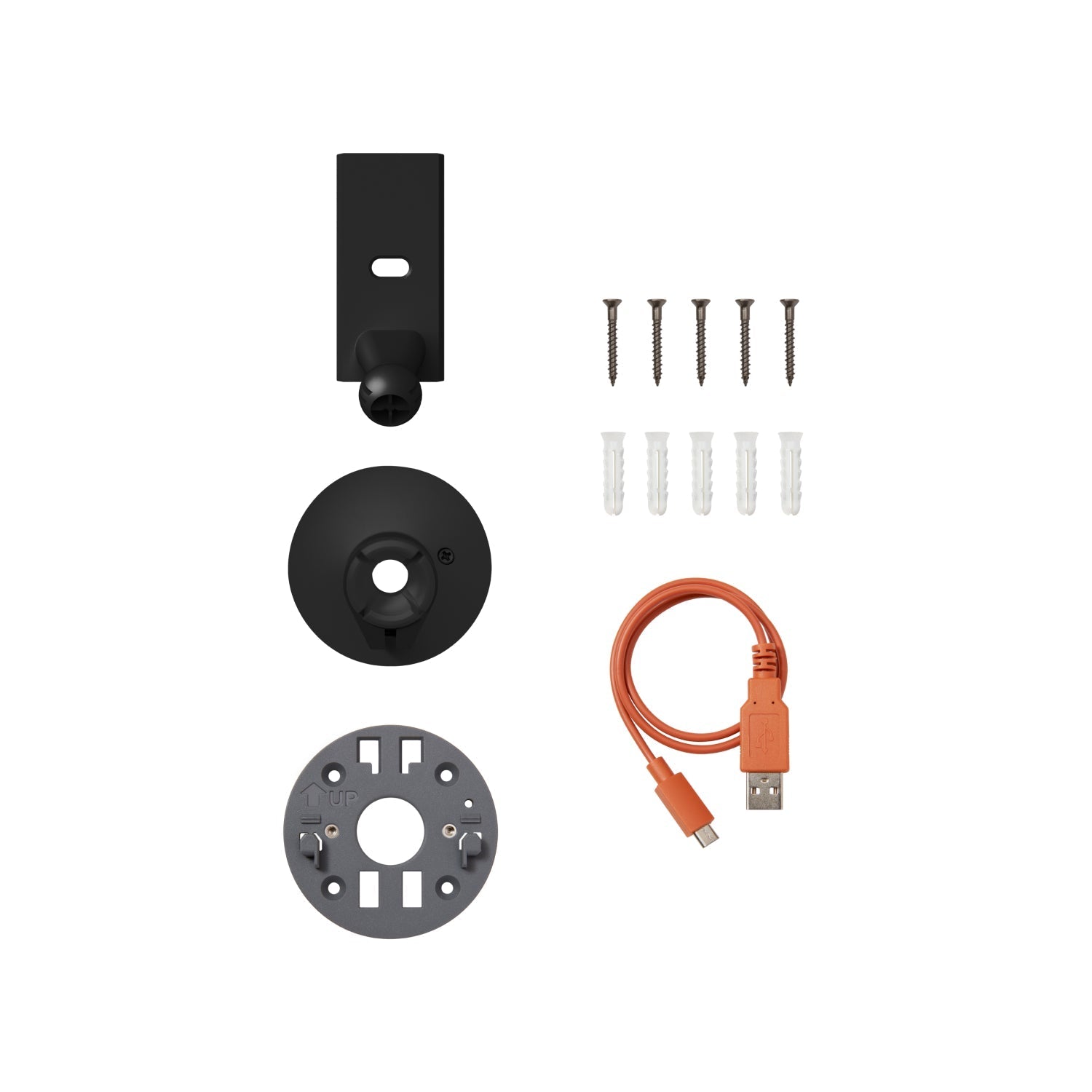 Schwarz:Ersatzteilset (Spotlight Cam Pro Battery, Spotlight Cam Plus Battery)