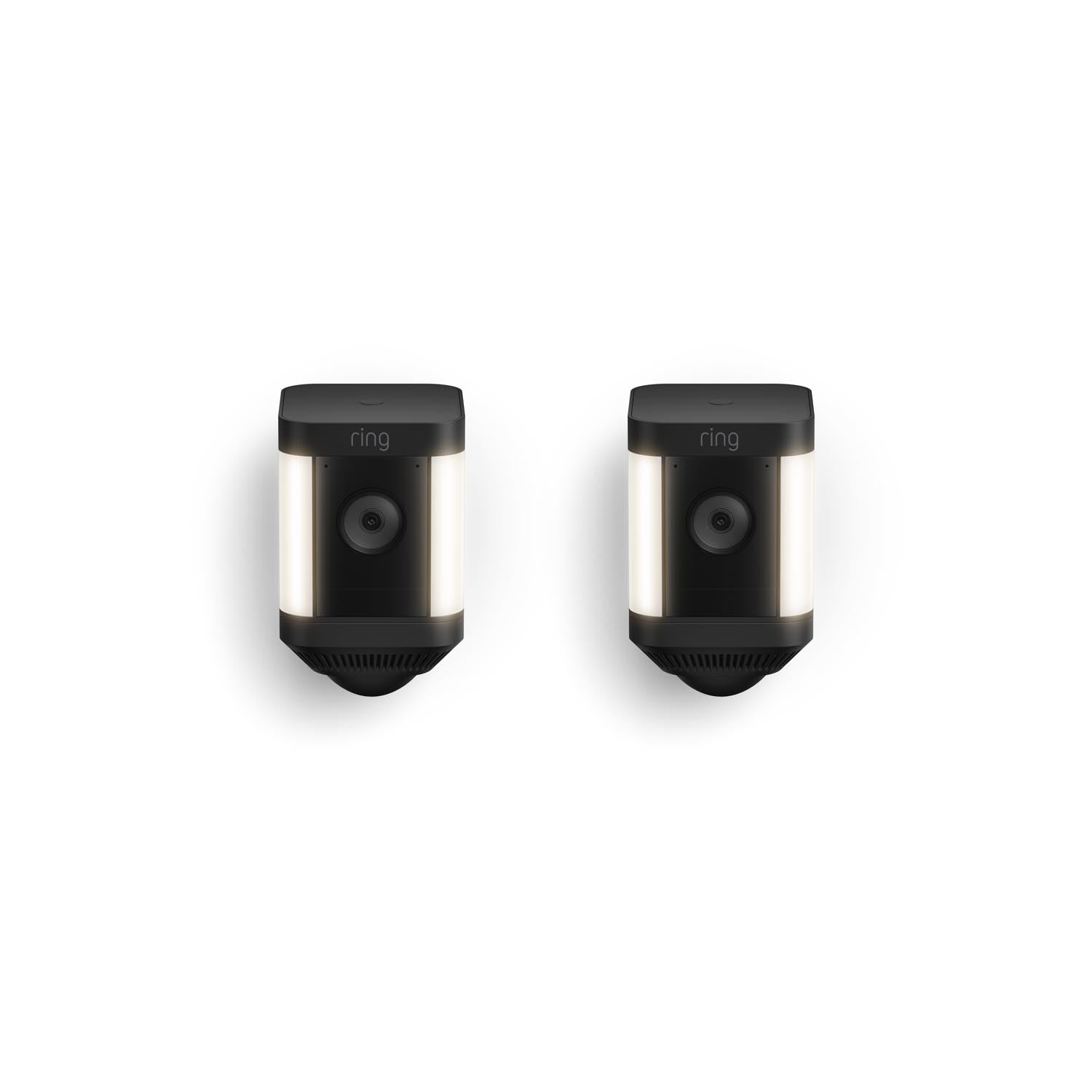 Schwarz:2-Pack Spotlight Cam Plus Battery