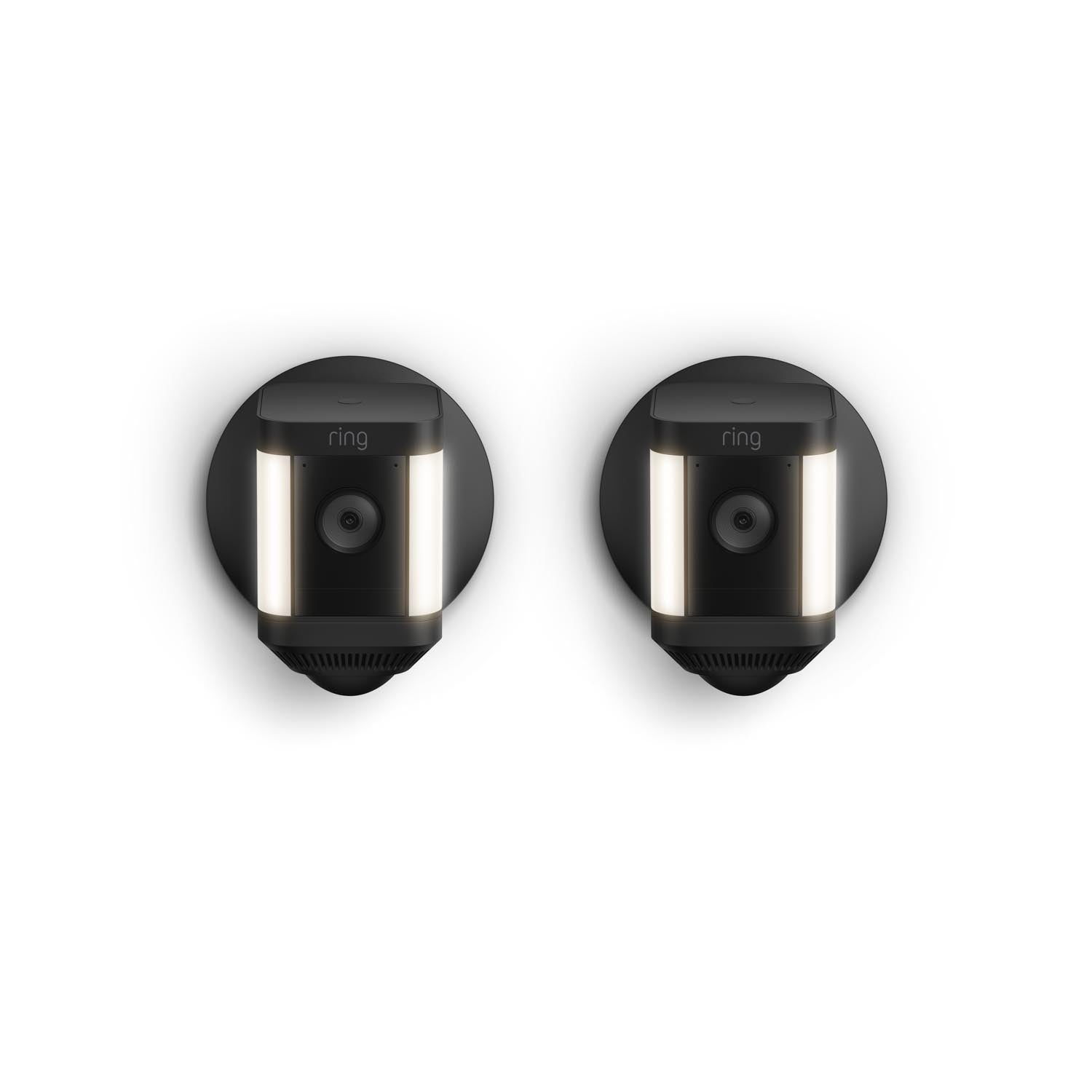 Schwarz:2-Pack Spotlight Cam Plus Wired