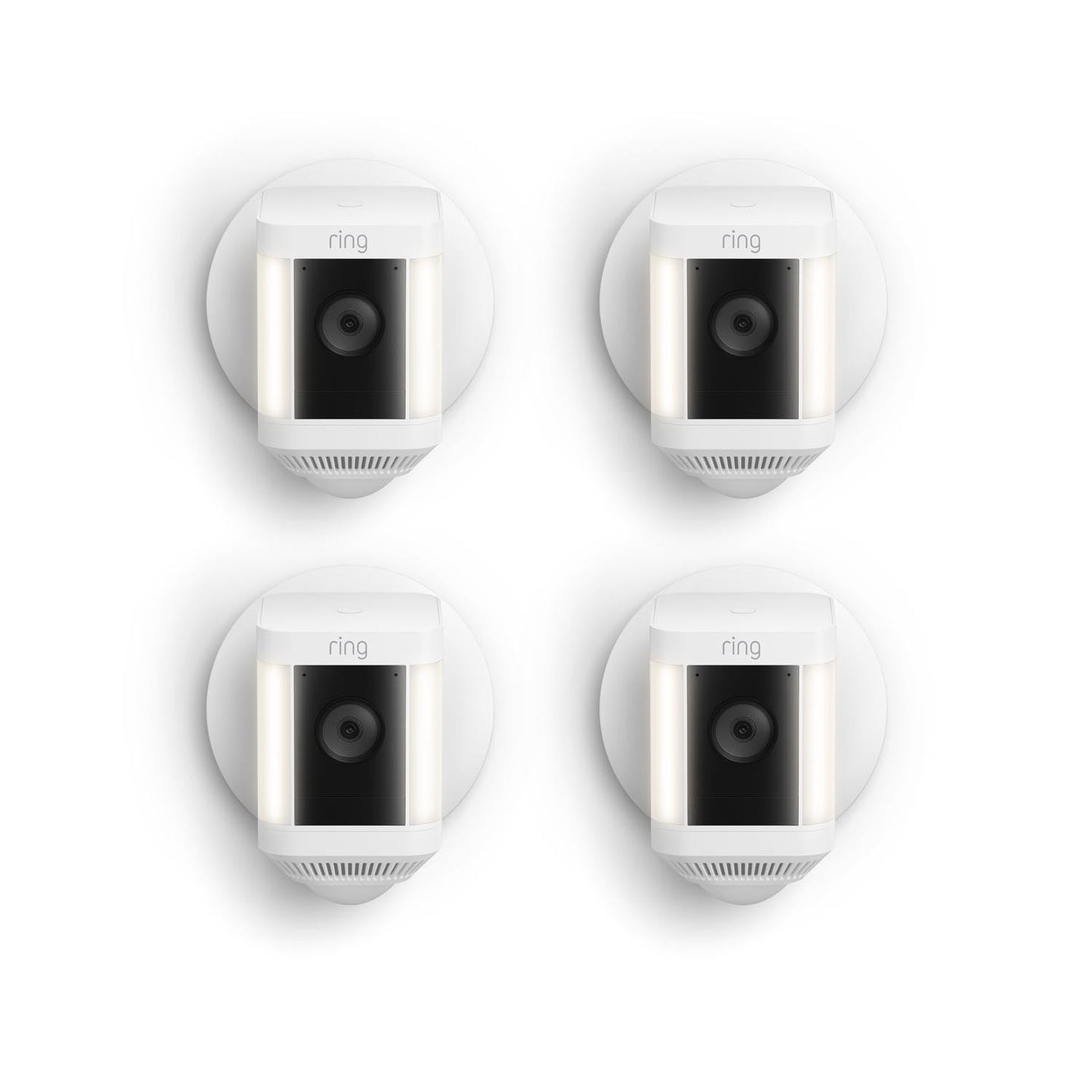 Weiß:4-Pack Spotlight Cam Plus Wired