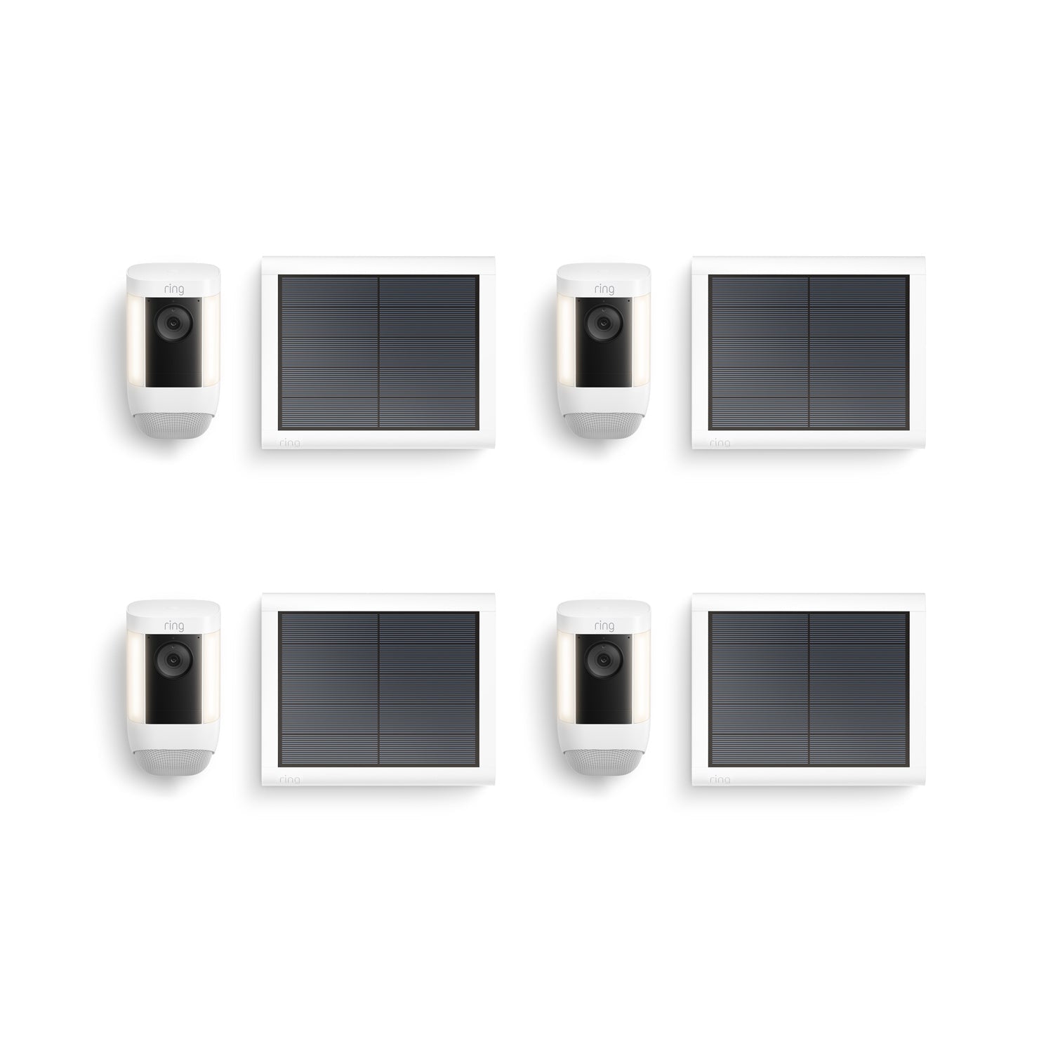 Weiß:4-Pack Spotlight Cam Pro Solar