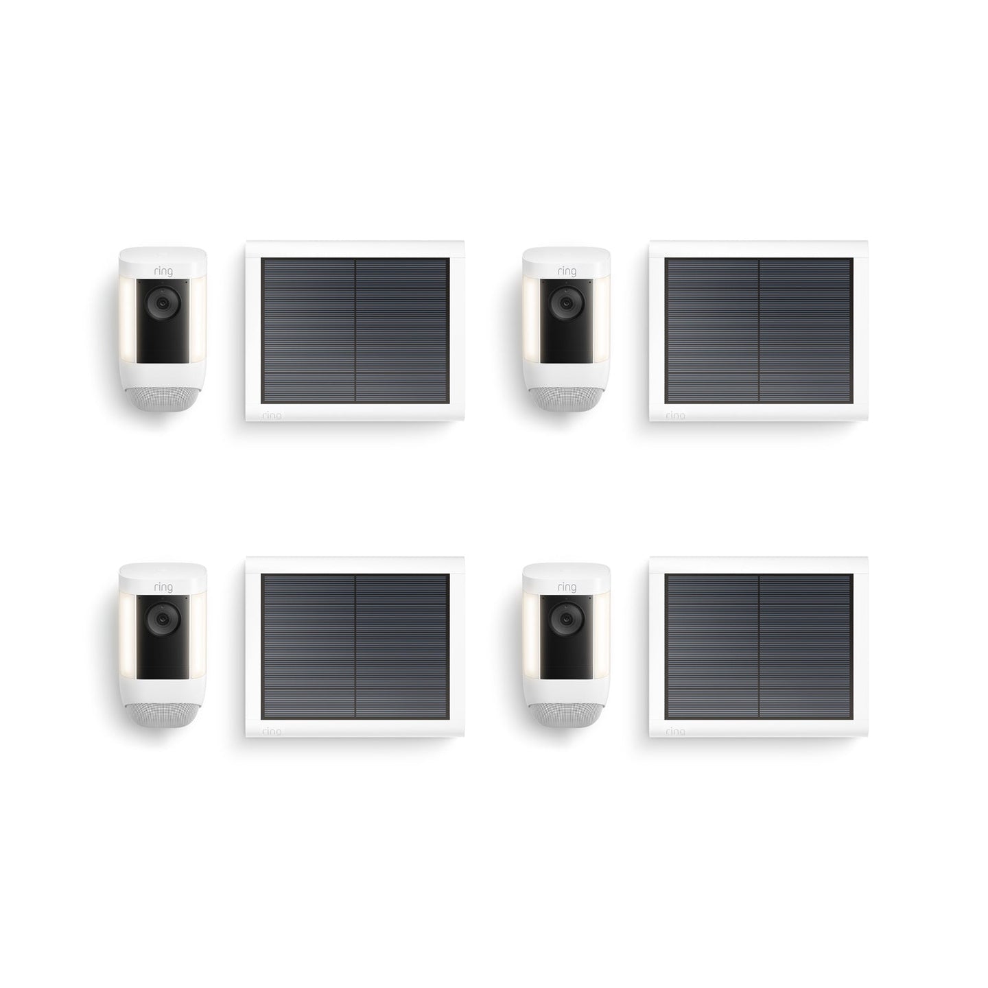 Weiß:4-Pack Spotlight Cam Pro Solar