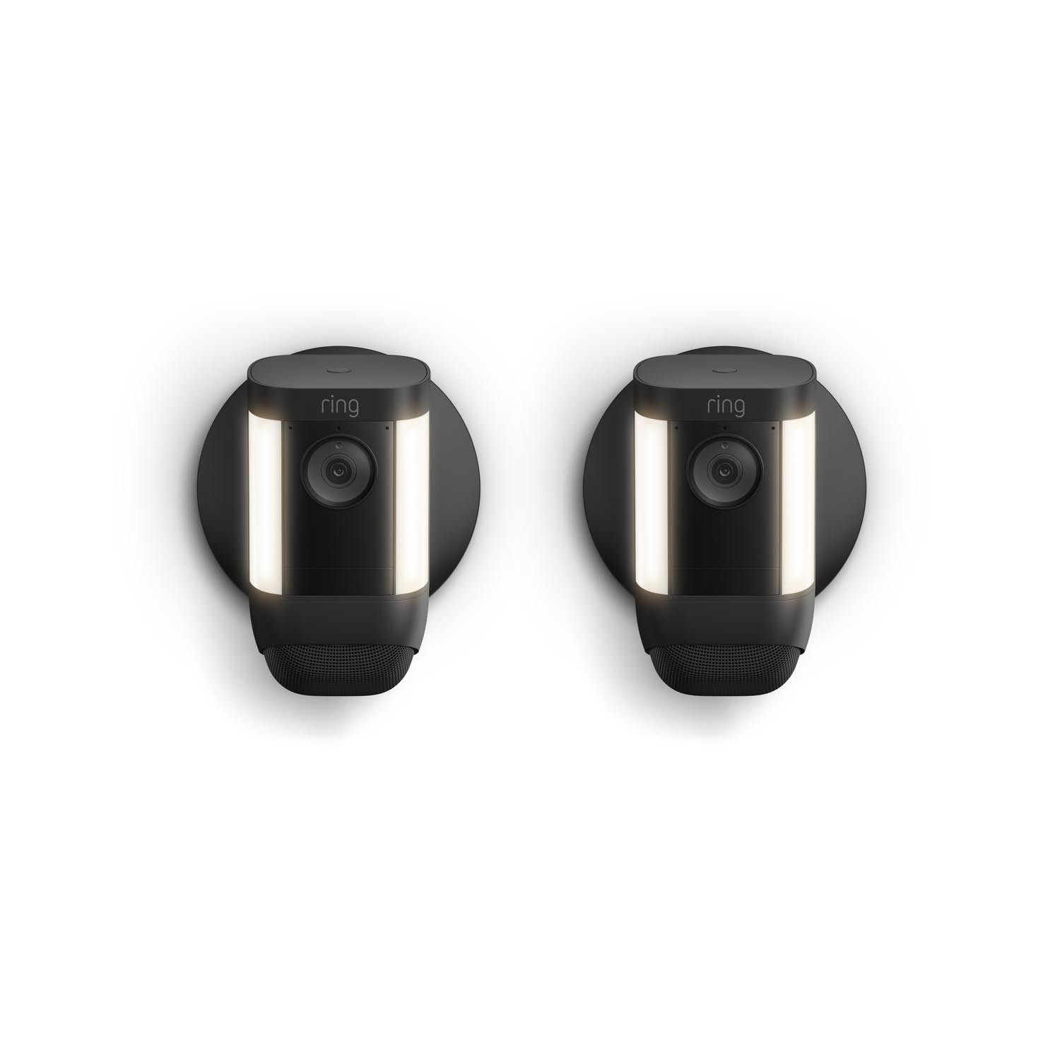 Schwarz:2-Pack Spotlight Cam Pro Wired