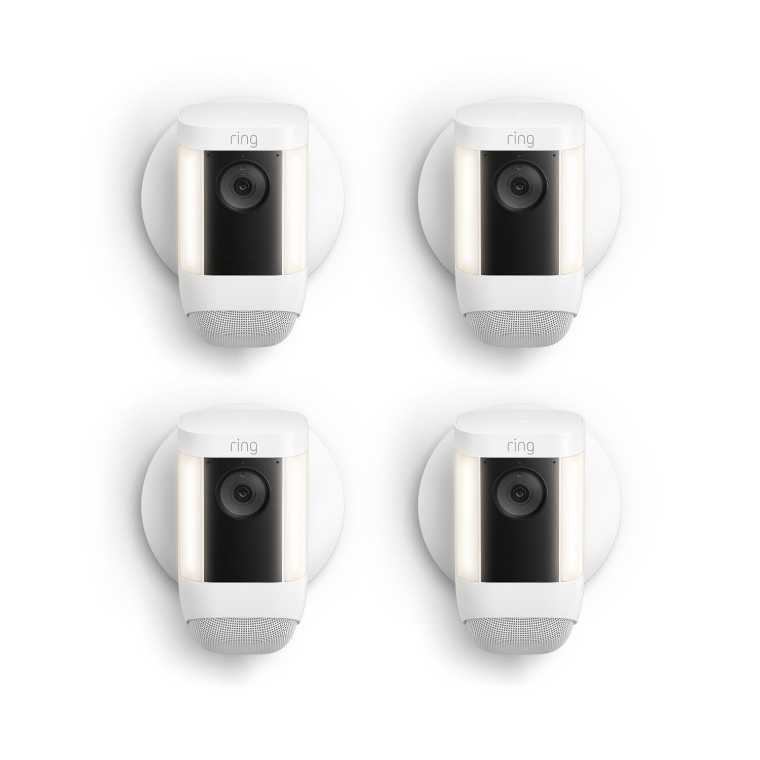 Weiß:4-Pack Spotlight Cam Pro Wired