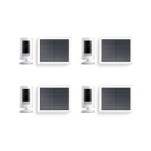 Weiß:4er-Set Außenkamera Solar | Stick Up Cam Solar
