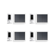 Weiß:4er-Set Außenkamera Solar | Stick Up Cam Solar