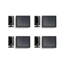 Schwarz:4er-Set Außenkamera Solar | Stick Up Cam Solar