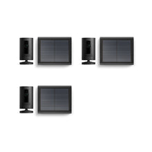 Schwarz:3er-Set Außenkamera Solar | Stick Up Cam Solar