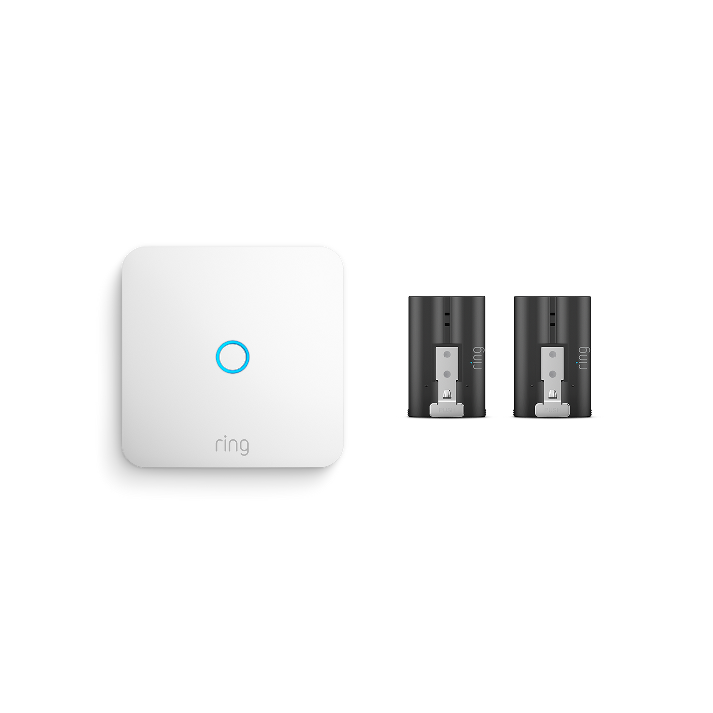 Weiß:Ring Intercom + Schnellwechsel-Akkupack